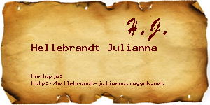 Hellebrandt Julianna névjegykártya